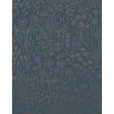 Alpine Garden Tonal Wallpaper | Midnight / Peel and stick / P&S Roll - 27" x 18'