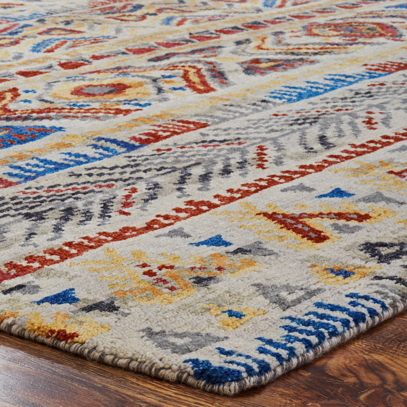 Mesa Mirage Hand Knotted Area Rug, Rectangle 4' x 6'