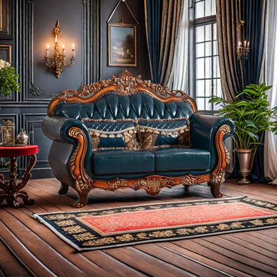 70.8'' Leather Loveseat