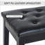 Banc de rangement pour piano FlowLuxe Onyx