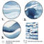 Abstrait classique vagues bleues IV-664545720-664545714