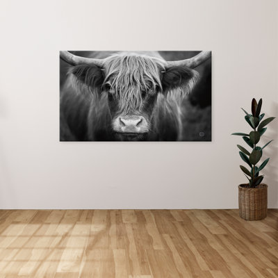 "Cow Nose BW" par Nathan Larson, reproduction sur toile