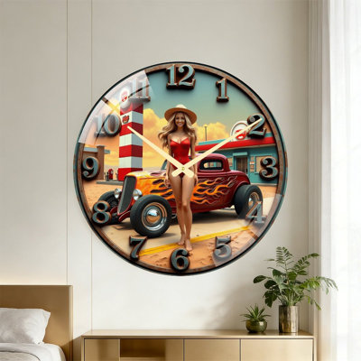 Horloge murale 24 '' Vintage