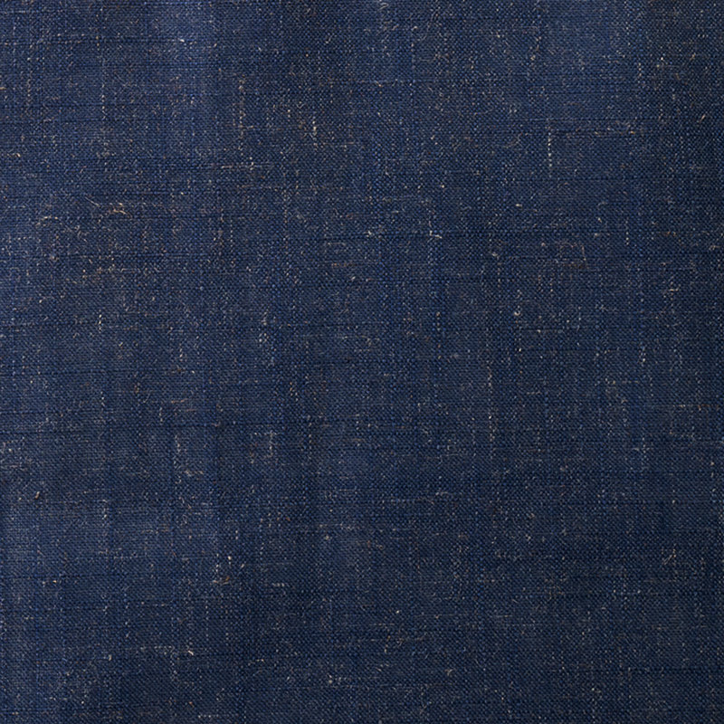 Rideau de douche simple en mélange de lin, Bleu de minuit