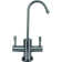 Contemporary 10" 2-Handle Hot and Cold Water Dispenser Faucet with Heating Tank and Filter System