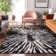 Premium Machine Washable Prisco Black Rug