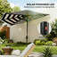 Demi-parasol de patio extérieur