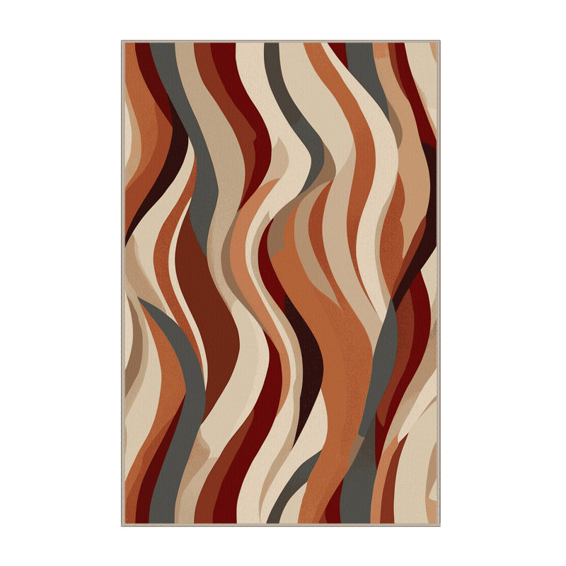 Tranquil Waves Rug, Rectangle 3' x 5'
