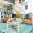 Ombre Border Plush Area Rug – Velvety Gradient Accent with Non-Slip Base-273340770