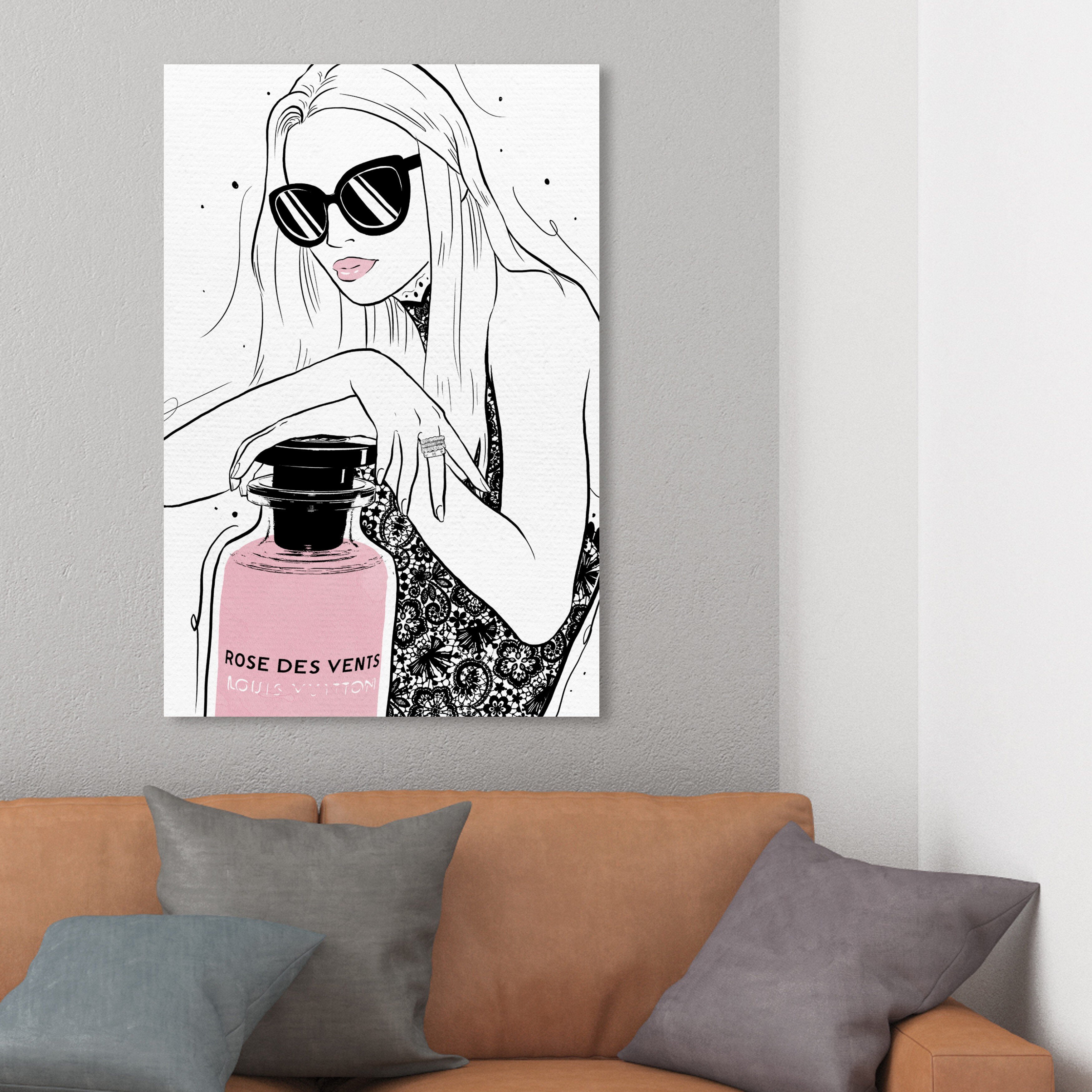 Oliver Gal 'French French Fries Blush' Fashion and Glam Wall Art