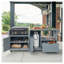 Îlot de cuisine extérieur 80,5 po K&K pour Big Green Egg et plaque chauffante Blackstone