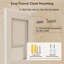Miroir de salle de bain biseauté à DEL à l'avant et à l'arrière en verre trempé anti-buée à intensité variable-1026407080-1026407082