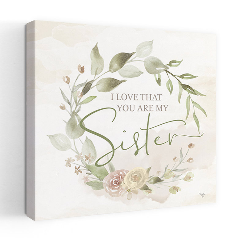 «My Sister», art floral contemporain, H 24 po x l 24 po