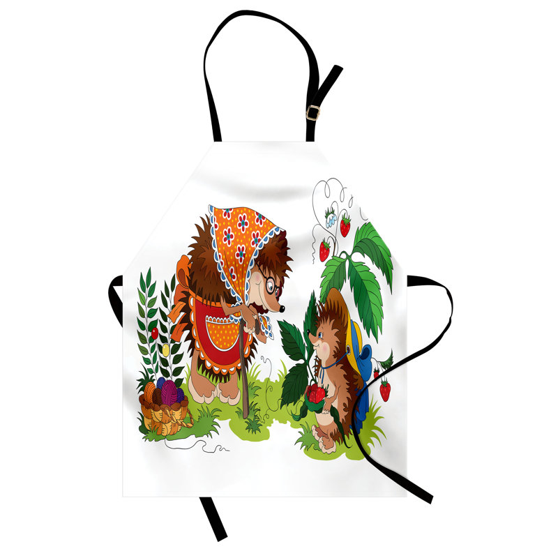 Multicolore, tablier de hérisson East Urban Home, cuisine, jardinage