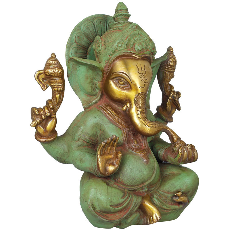 Lord Ganesha, Vert / or