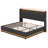 Lecroy Upholstered Bed, 360 Surround LED Function, Hydraulic Storage-1930122392