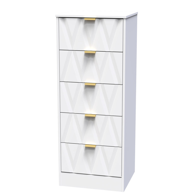 Las Vegas Bedside Table, White Matt
