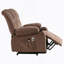 Le fauteuil électrique électrique Power Lift, adapté aux personnes âgées, avec fonctions de chauffage et de vibration, avec USB, peut être utilisé pour s'allonger. Brun-928663173