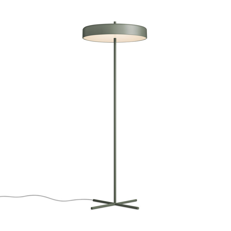 Bobber LED Floor Lamp, Gray Green