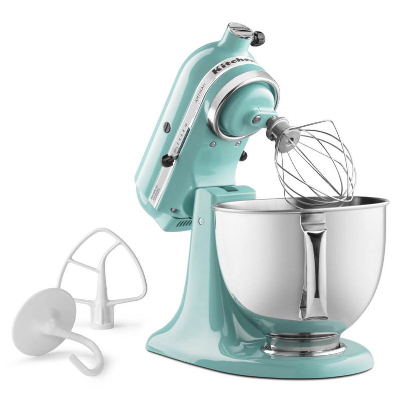 Batteur sur socle à tête inclinable de 5 pte Artisan® de KitchenAid®, Ciel aqua