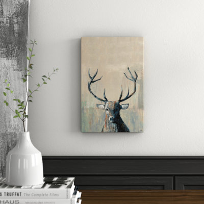 What up Buck Wrapped Canvas Painting