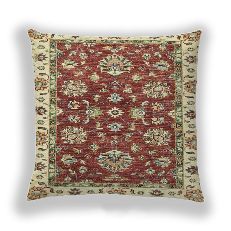 Coussin décoratif abstrait 2437, Microsuède