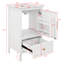 Meuble-lavabo de 20 po avec lavabo, meuble de rangement autoportant avec porte à fermeture douce, support de porte et tiroir