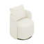 Fauteuil pivotant rembourré de style moderne et confortable en chenille à 360 ° avec coussins décoratifs Modern-2000496009