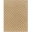 Tan Modern Outdoor Rug, Chequered Stain Resistant Easy to Clean Rug For Patio, Balcony, Decks & Garden-523487865