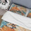 Ensemble de housse de couette orange / bleu sarcelle Botanical Whirlwind I Bedding-2140588345