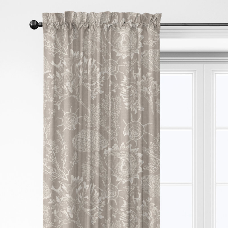 Ensemble de 2 panneaux de rideaux en coton Shellabrate, L 50 po x L 228 po