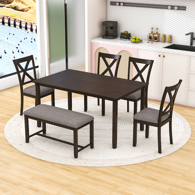 Ensemble repas pour 6 personnes Deshana, Gris