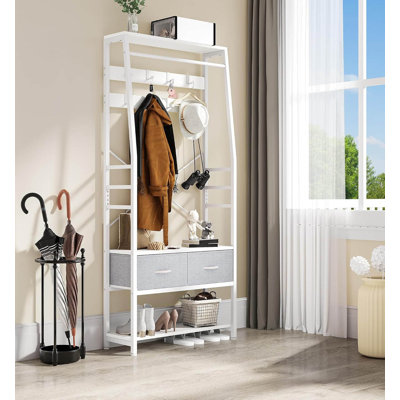 Metal Freestanding 8 - Hook Coat Rack