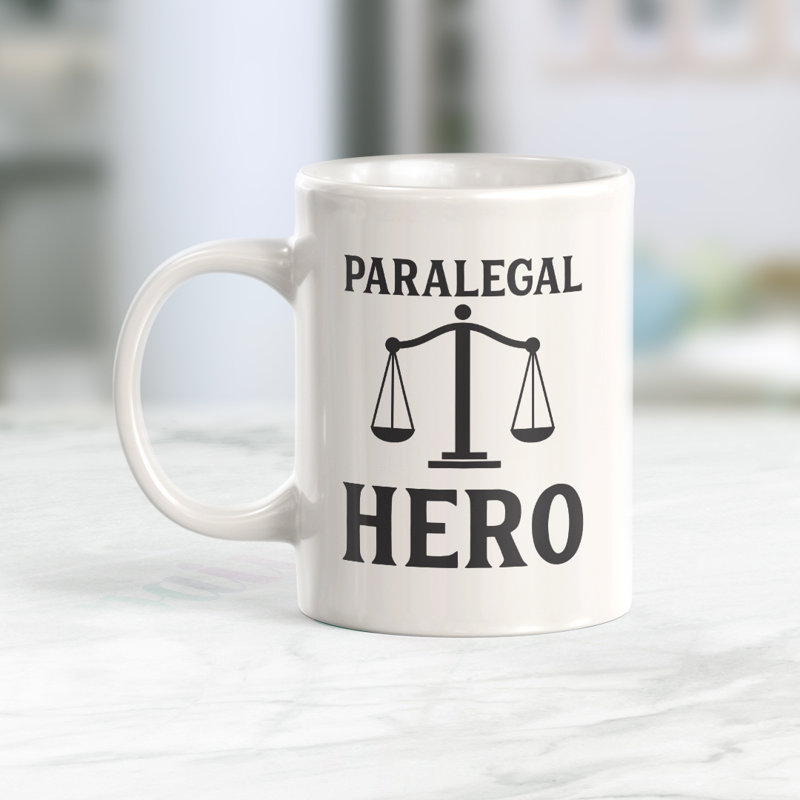 Grande tasse à café Dale, 11 oz, « Paralegal Hero »