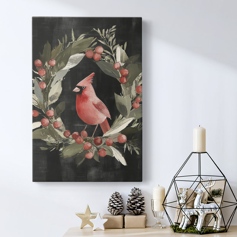 Art des Fêtes de Noël - Toile tendue avec châssis XXXII, H 18 po x l 12 po