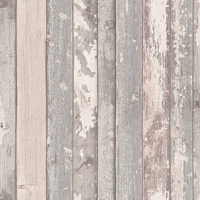 Beaury Grey Distressed Finish Wallpaper 10m x 53cm Roll