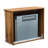 28" Media Center Electric Fireplace - 64F 82F Temperature Control, Infrared Remote, Easy-Glide Wheels, Double 28 Inch Hub 11 Settings, Overheat Protection, 4 Adjustable Brightness Flames, Included