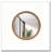 Round Distressed Wood Beaded Wall Mirror