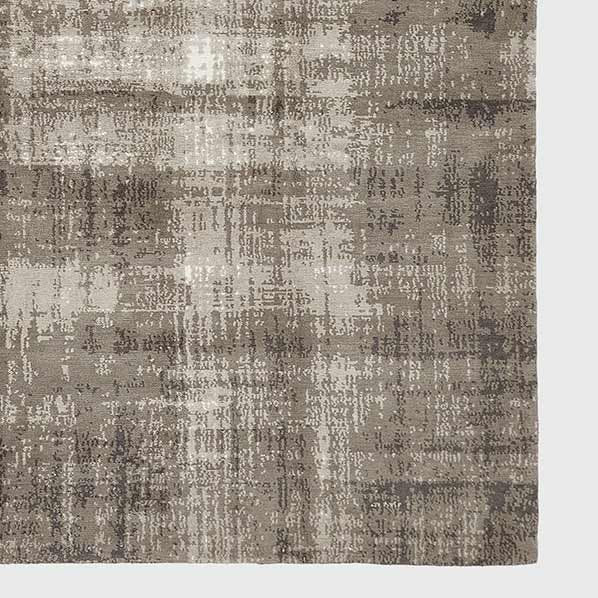 Brown Nu Vibrant Modern Tibetan Wool Rug - 8'1" x 10'2"