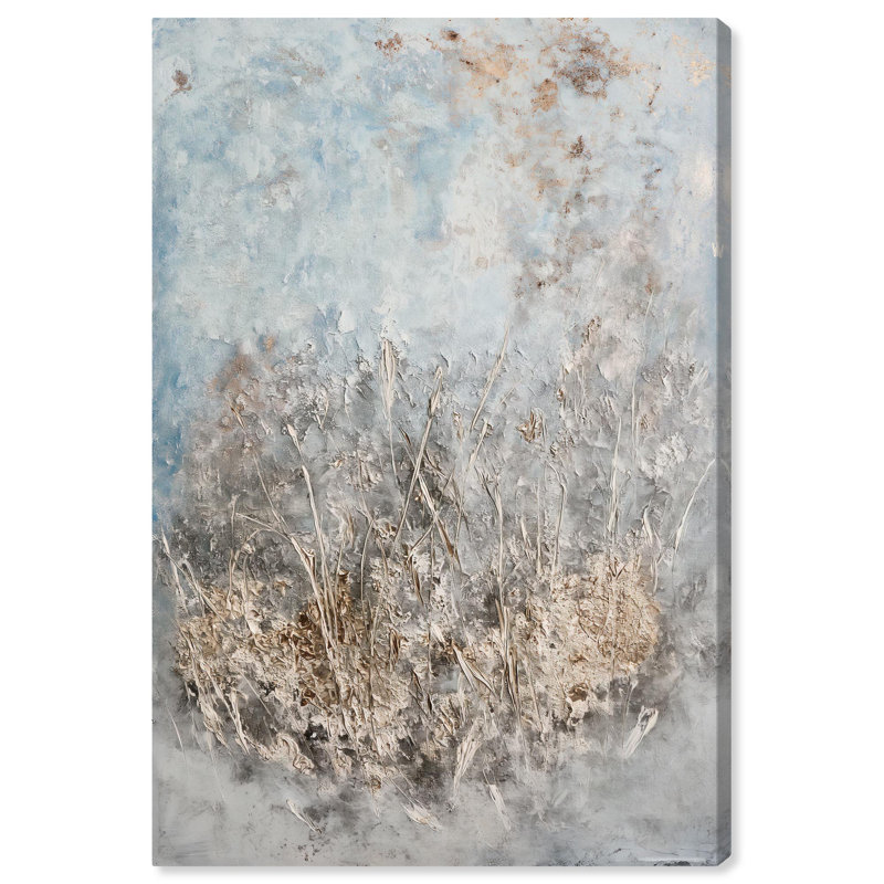 Cinnamon Shift Canvas Elegant Gold Abstract par Art Remedy, Toile tendue, H 15 po x l 10 po