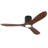 52-Inch Recessed Ceiling Fan With Light, Remote Control, Solid Wood Blades, Dimmable, Reversible, Quiet Operation, Power-Off Memory Function, Low-Profile Design. Suitable For Bedrooms, Patios, Indoor/