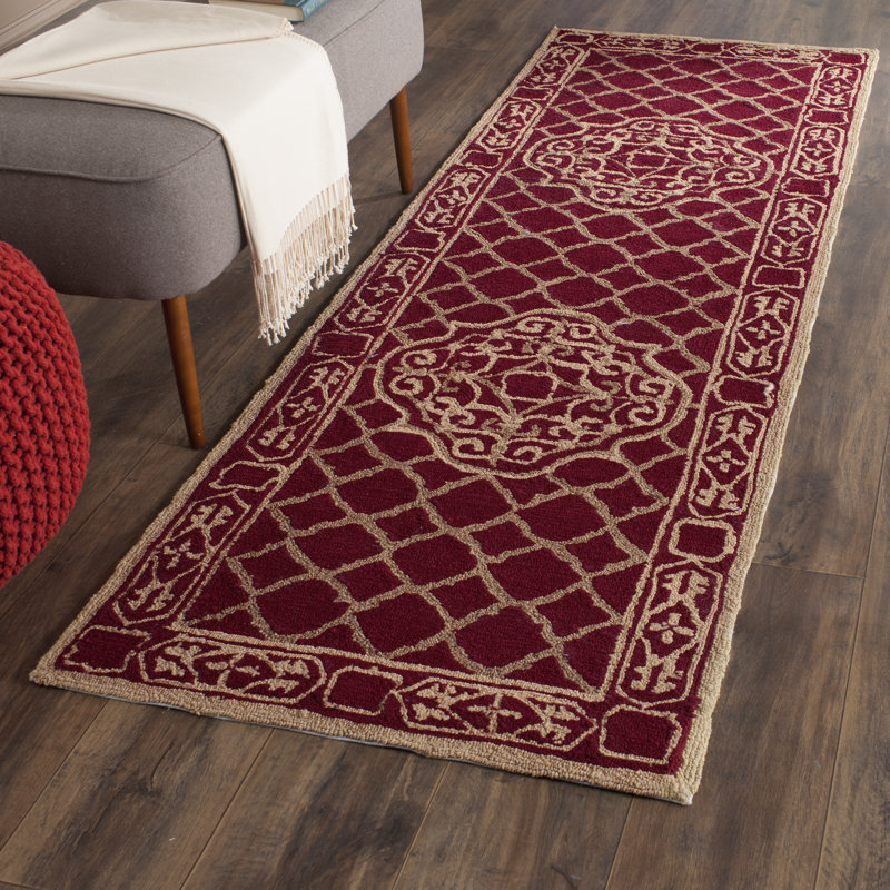 Bibbins Hand Hooked Performance Geometric Rug, Runner 2'6" x 8'