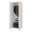 Grande armoire-penderie blanche à 2 portes-1653556152