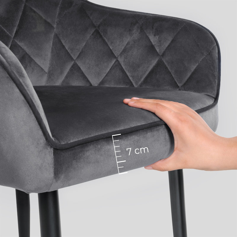 Chaim Upholstered Dining Chair, Grey