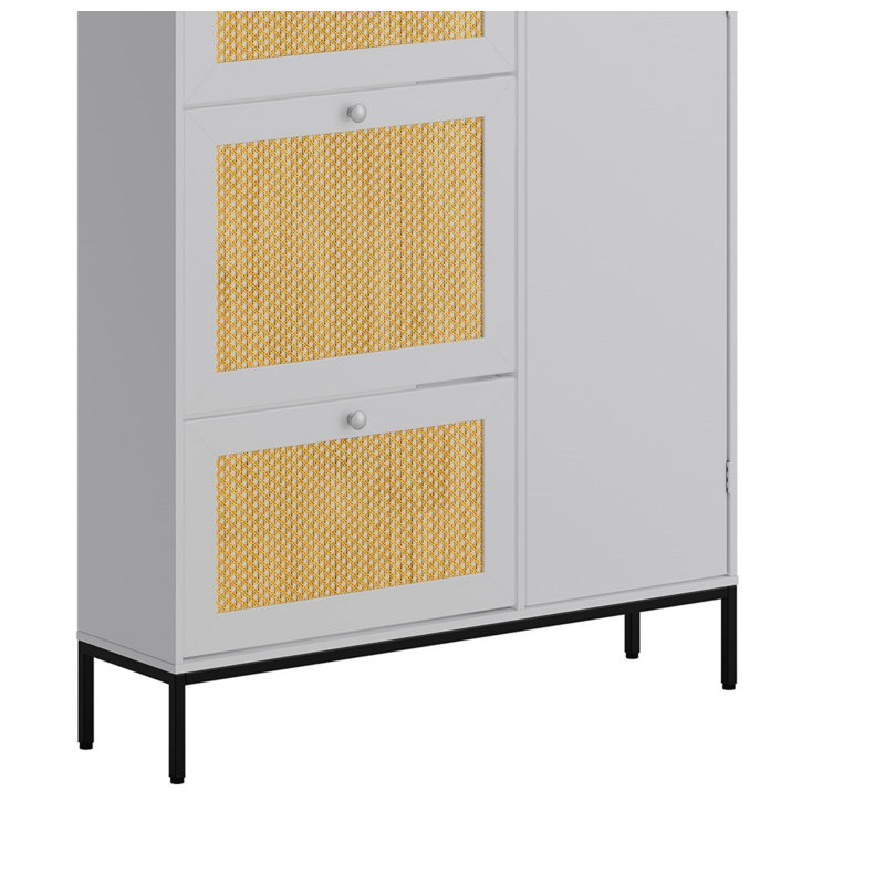 Armoire de rangement pour 40 paires de chaussures, Blanc