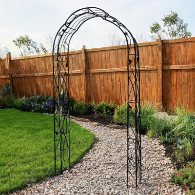 Autres éléments de décoration extérieure : dimensions 59 x 15,3 x 98,4 pouces, poids 9,8 kg, conforme à la photo, support pour plantes grimpantes, treillis de jardin.
