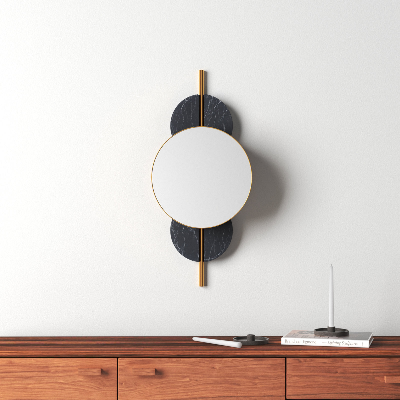 Lori 16" Accent Mirror, Black
