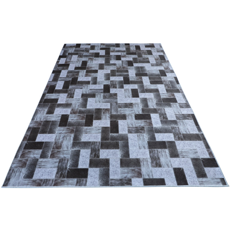 Tapis noir Off the Blocks, Rectangle 4 pi x 6 pi