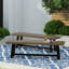 Banc d'extérieur en acacia, finition sablée et noire, ensemble de 2-2027091021