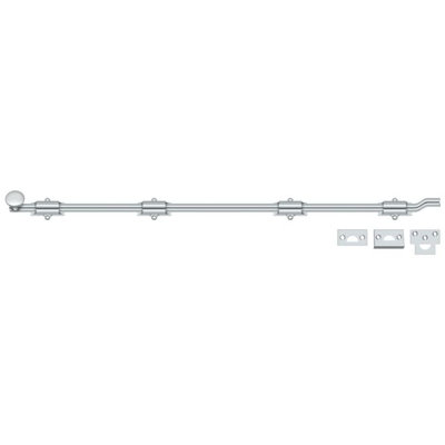 Deltana FPG4226 42" Surface Bolt w/ Off-set, HD in Polished Chrome